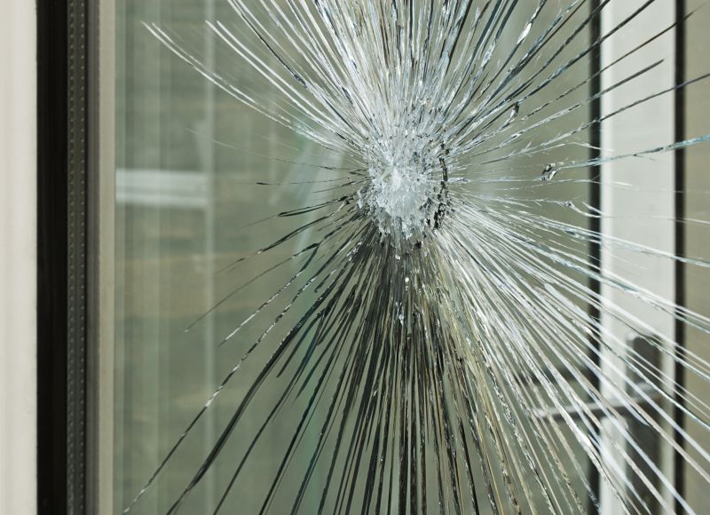 Cracked or Broken Glass Panels